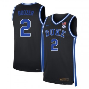 #2 Cayden Boozer Duke University Black Men's Jersey Stitched College Basketball 195654-591