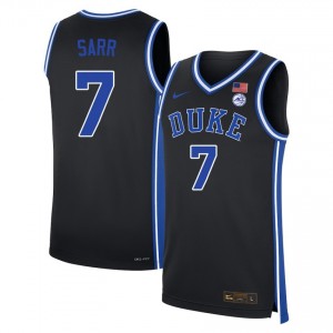 #7 Dame Sarr Blue Devils Black Men Jersey Limited College Basketball 512464-954
