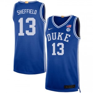 #13 Cameron Sheffield Duke Blue Devils Royal Men's Jersey Limited College Basketball 943669-773