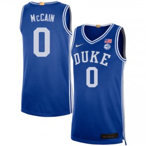 #0 Jared McCain Blue Devils Royal Mens Jerseys 2025 College Basketball 698077-530