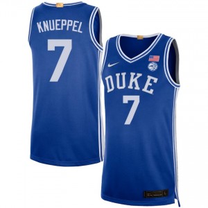 #7 Kon Knueppel Duke Blue Devils Royal Men Jerseys Embroidery College Basketball 689910-144