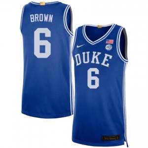 #6 Maliq Brown Duke Royal Men Jersey Replica College Basketball 718751-316
