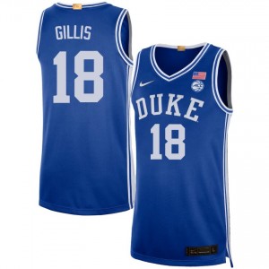 #18 Mason Gillis Duke University Royal Men Jersey Game College Basketball 370588-900