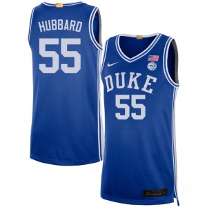 #55 Spencer Hubbard Duke Blue Devils Royal Men Jerseys 2025 College Basketball 782791-261