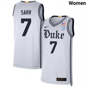 #7 Dame Sarr Duke Team White Womens Jersey 2025-26 College Basketball 817759-916