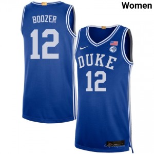 #12 Cameron Boozer Duke University Royal Womens Jersey 2025 College Basketball 554315-546