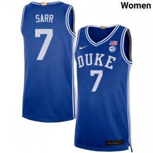 #7 Dame Sarr Duke Blue Devils Royal Women's Jersey Replica College Basketball 617916-790