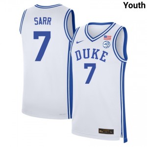 #7 Dame Sarr Duke White Youth Jersey 2025-26 College Basketball 773796-470