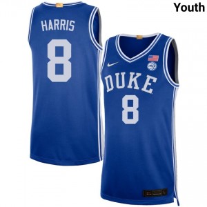 #8 Darren Harris Duke Royal Youth Jersey Embroidery College Basketball 706345-813