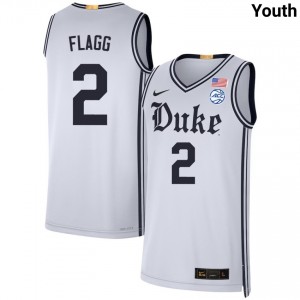 #2 Cooper Flagg Duke University Team White Youth Jersey Limited College Basketball 718429-576